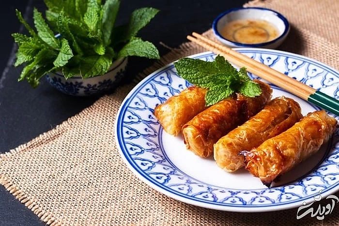 دستور اسپرینگ رول مرغ